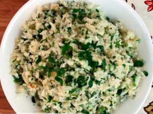 Garlic Herb Lime Cauliflower Rice (Cauli-Rice)