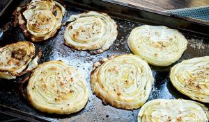 Oven Roasted Garlic Cabbage