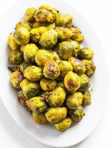 The Best Garlic Roasted Brussels Sprouts